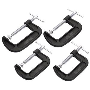 Clamps and Cramps, Draper 18992 Heavy Duty G Clamp Set (4 Piece), Draper