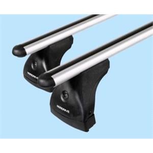 Complete set of aluminium roof bars, supplied with locks and keys