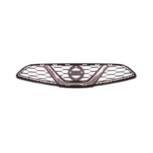 Grilles, Nissan Micra 2014 2017 Front Bumper Grille, Matt Black, With Chrome Trim, TUV Approved, 