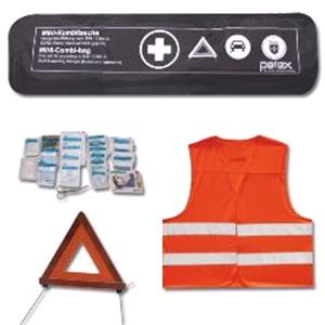Emergency and Breakdown, Emergency Kit EU Approved   Warning Triangle, First Aid Kit, High Vis Vest , 