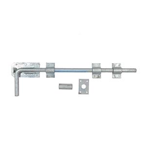 Locks and Security, MOY Galvanised Garage Door Drop Bolt   450mm, Moy
