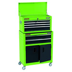Cabinets and Chests, Draper 19566 24 inch Combined Roller Cabinet and Tool Chest (6 Drawer), Draper