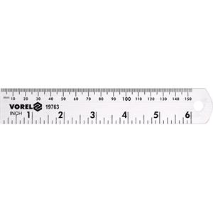 Hardware, ALUMINIUM RULER 150 MM, VOREL