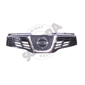 Grilles, Nissan Qashqai 2010 2014 Grille, Black, Supplied With Chrome Moulding, 
