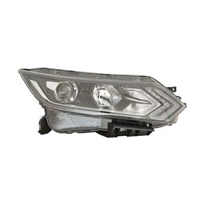 Lights, Right Headlamp (Halogen, Takes H11 / H9 Bulbs, With LED Daytime Running Light, Supplied  Without Motor) for Nissan QASHQAI 2017 2021, 