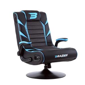 Gaming, BraZen Panther Elite 2.1 Bluetooth Surround Sound Gaming Chair   Blue (Size: Standard, BraZen
