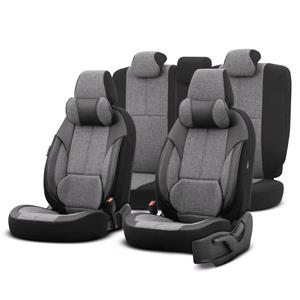 Seat Covers, Premium VOYAGER GREY Linen Car Seat Covers With Neck Pillows    For Vauxhall ASTRA Mk III Estate 1991 1998, Otom