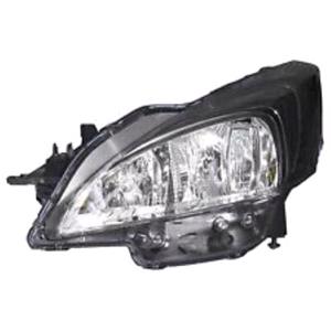 Lights, Left Headlamp (Twin Reflector, Halogen, Takes H7/H7 Bulbs, Supplied Without Motor) for Peugeot 508 2011 on, 