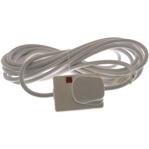 Site Safety, 1 Way Extension Socket   White   5m, STATUS