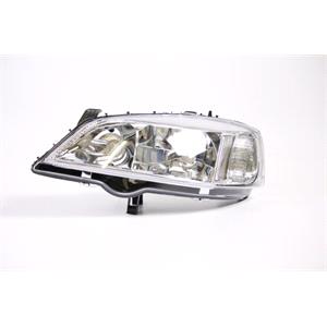 Lights, Left Headlamp (Silver Bezel) for Opel ASTRA G Coupe 1998 2003, 