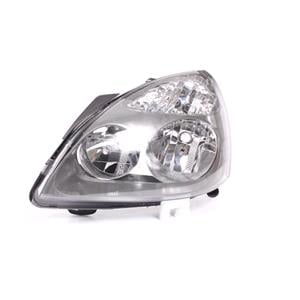 Lights, Left Headlamp (Grey Bezel) for Renault CLIO II van 2004 2005, 