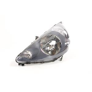 Lights, Left Headlamp (Halogen, Takes H4 Bulb, With Black Bezel, Supplied Without Motor) for Honda JAZZ 2002 2004, 