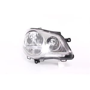 Lights, Right Headlamp (Halogen, Takes H7 / H1 Bulbs) for Volkswagen Polo 2005 2009, 