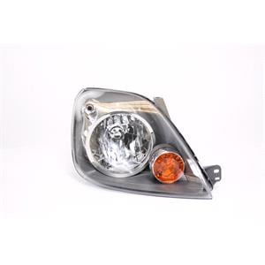 Lights, Right Headlamp (Halogen, Takes H4 Bulb, Supplied With Motor) for Ford FIESTA V 2006 2008, 