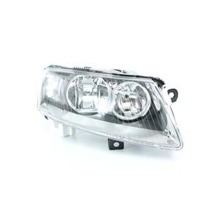 Lights, Right Headlamp (Halogen, Takes H1/H7 Bulbs) for Audi A6 2004 2008, 