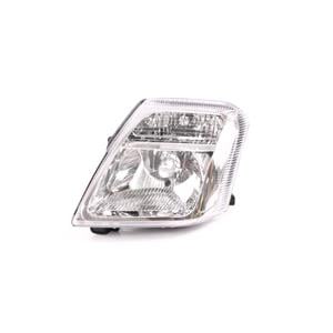 Lights, Left Headlamp (Halogen, Takes H4 Bulb, Supplied With Motor) for Citroen C2 2003 on, 