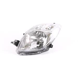 Lights, Left Headlamp (Halogen, Takes H4 Bulb, Supplied Without Motor) for Toyota YARIS 2006 2009, 