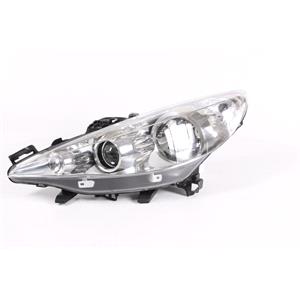 Lights, Left Headlamp (With Directional Lamp, Halogen, Takes H1/H7/H7 Bulbs, Supplied With Motor) for Peugeot 207 Van 2006 on, 