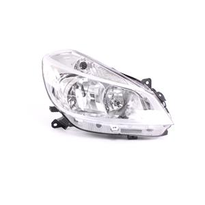 Lights, Right Headlamp (Chrome Bezel, Without Cornering Lamp, Halogen, Takes H7 / H7 Bulbs, Supplied With Levelling Motor) for Renault CLIO Grandtour 2005 2009, 