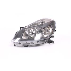 Lights, Renault Clio 2005 2009 Lh Headlamp With Cornering Lamp With Black Bezel, Valeo