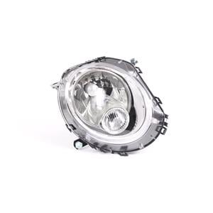 Lights, Right Headlamp (Clear Indicator, Halogen, Takes H4 Bulb, Supplied With Motor) for Mini Clubman 2006 on, 