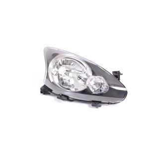 Lights, Right Headlamp (Halogen, Takes H4 Bulb) for Toyota AYGO  2005 2008, 