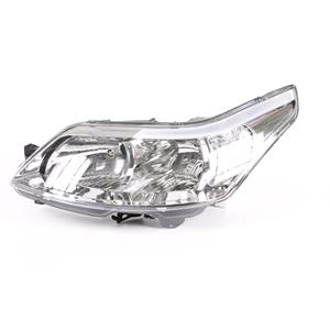 Lights, Left Headlamp (Halogen, Takes H1/H7 Bulbs, Supplied With Motor) for Citroen C4 2004 on, 