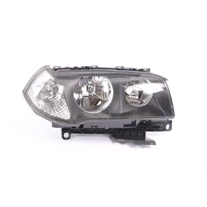 Lights, Right Headlamp (With Clear Indicator, Halogen, Takes H7/H7 Bulbs, Supplied With Motor) for BMW X3 2004 2006, 