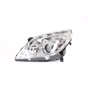 Lights, Left Headlamp (Chrome Bezel, Halogen, Takes H1/H7 Bulbs, Supplied With Motor) for Vauxhall VECTRA Mk II Estate 2006 on, 
