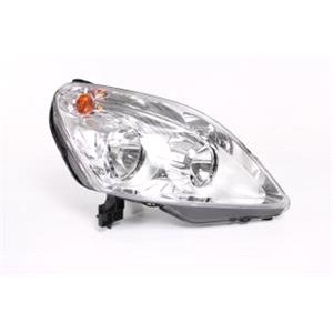 Lights, Right Headlamp (Halogen, Takes H1 / H7 Bulbs, Supplied With Motor) for Opel ZAFIRA 2008 on, 