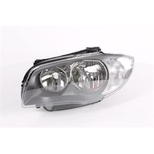 Lights, Left Headlamp (Electric Without Motor, Hatchback Models, Takes H7/H7 Bulbs) for BMW 1 Convertible 2007 2011, 