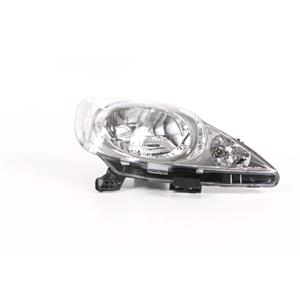 Lights, Right Headlamp (Single Reflector, Halogen, Takes H4 Bulb) for Peugeot 107 2005 on, 