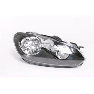 Lights, Right Headlamp (Halogen, Takes H7 / H15 Bulbs, Supplied With Motor) for Volkswagen GOLF VI  2008 2012, 