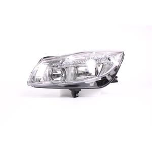 Lights, Left Headlamp (Halogen, Takes H1/H7 Bulbs, Supplied With Motor & Bulbs, Original Equipment) for Opel INSIGNIA Sports Tourer 2008 2013, 