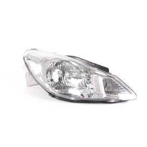 Lights, Right Headlamp (Halogen, Takes H4 Bulb, Supplied With Motor) for Hyundai i10 2008 2011, 