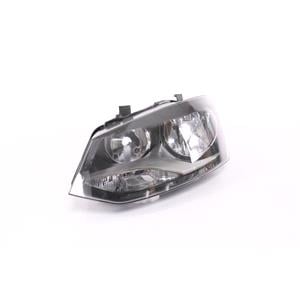 Lights, Left Headlamp (Twin Reflector, Halogen, Takes H7/H7 Bulbs, Supplied With Motor) for Volkswagen Polo 2009 2014, 