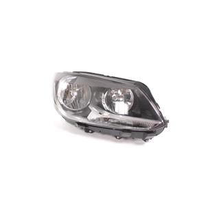 Lights, Right Headlamp (Halogen, Takes H4 Bulb, Supplied With Bulbs and Adjustment Motor, Original Equipment) for Volkswagen CADDY III Life and Maxi 2010 2013 , 
