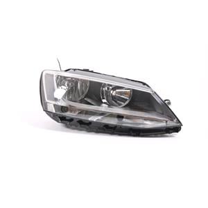 Lights, Right Headlamp (Halogen, Takes H7/H7 Bulbs, Electric Adjustment, Supplied With Motor and Bulbs, Original Equipment) for Volkswagen JETTA IV 2011 on, 