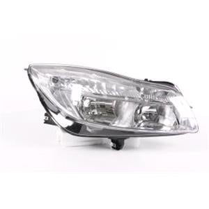Lights, Right Headlamp (Halogen, Takes H1/H7 Bulbs, Supplied With Motor) for Opel INSIGNIA Hatchback 2008 2013, 