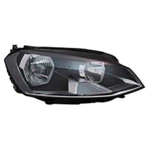 Lights, Right Headlamp (Electric, Supplied with Motor) for Volkswagen GOLF VII Estate 2013 to 2019, TYC