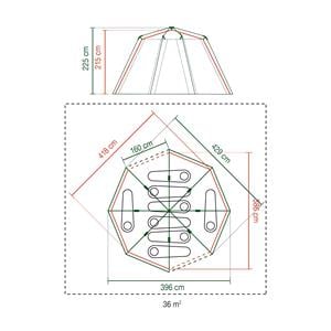 Coleman Cortes Octagon 8 Family Tent - Blue