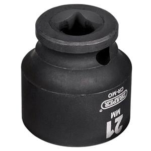 3/8" Impact Sockets, Draper 20169 HI TORQ Metric Impact Socket, 3/8" Sq. Dr., 21mm, Draper