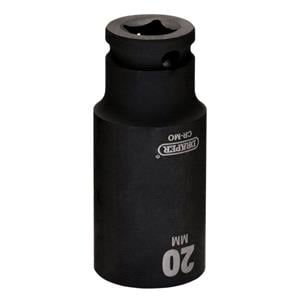 3/8" Impact Sockets, Draper 20176 HI TORQ Metric Deep Impact Socket, 3/8" Sq. Dr., 20mm, Draper