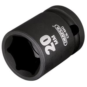 1/2" Impact Sockets, Draper 20184 Hi TORQ Impact Socket, 1/2" Sq. Dr., 20mm, Draper