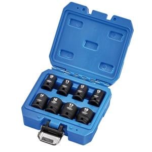 Impact Socket Sets, Draper 20203 Draper HI TORQ Metric Impact Socket Set, 3/8" Sq. Dr. (8 Piece), Draper