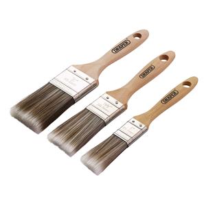 Paint Brushes, Draper 20439 Wood Handle Paint Brush Set (3 Piece) , Draper