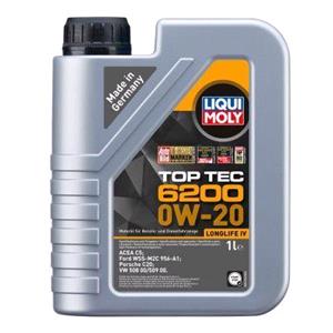 Engine Oils, Liqui Moly 0W 20 C5 Top Tec 6200 Engine Oil   1 Litre, Liqui Moly