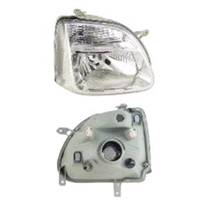 Lights, Right Headlamp (Chrome Bezel) for Opel AGILA 2002 2007, 