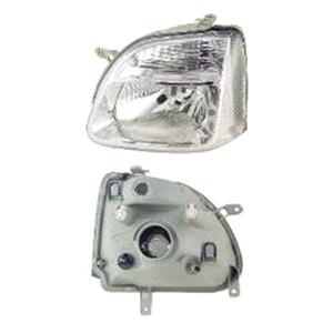 Lights, Left Headlamp (Chrome Bezel) for Opel AGILA 2002 2007, 