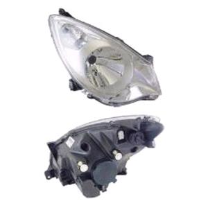 Lights, Right Headlamp (Halogen, Takes H4 Bulb, Supplied With Motor, Original Equipment) for Vauxhall AGILA 2008 on, 